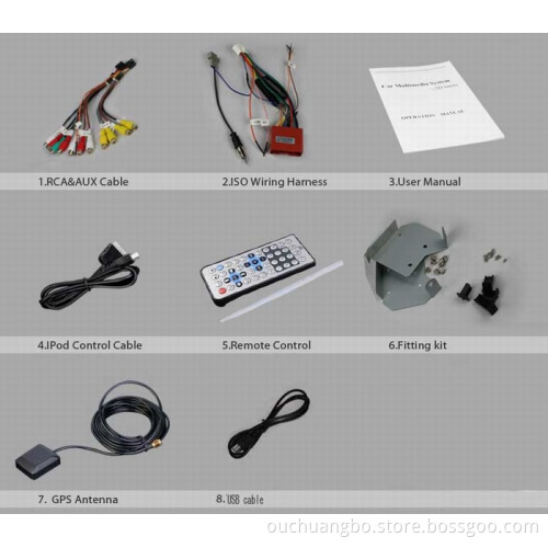 Ouchuangbo Car DVD Navi Multimedia Radio System Mazda 3(2004-2009)